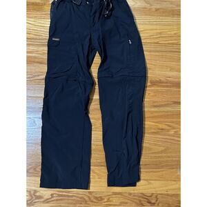 Loose Black Workout Parachute Pants